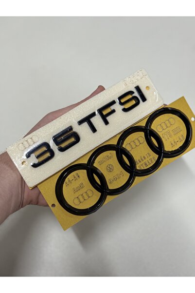 EDEXPORT Audi A3 – 35 TFSI Piano Black Bagaj Yazısı ve Bagaj Arması