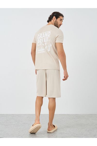 Styli Graphic Print T-Shirt and Shorts Pyjama Set