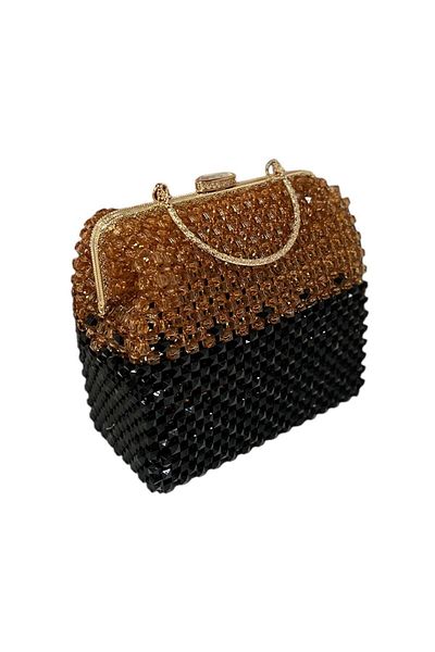 Gendesign Beaded Handmade Special Women's Bag with Hand, Shoulder and Adjustable Strap