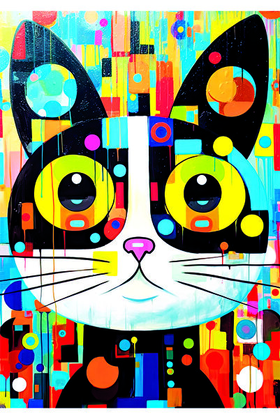 Ks Games Abstract Cat Ks Games 300 Piece Puzzle