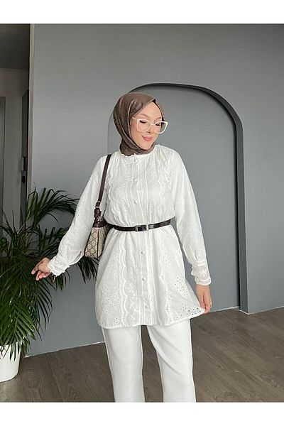 PİNK FLY Lace Embroidered Tunic