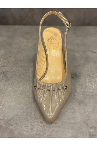 NISH Pantofi cu toc elegant din piele naturală lucrați manual din piele lacuită NISH, conceputi pentru utilizare atât în ​​ zi, cât și în noapte