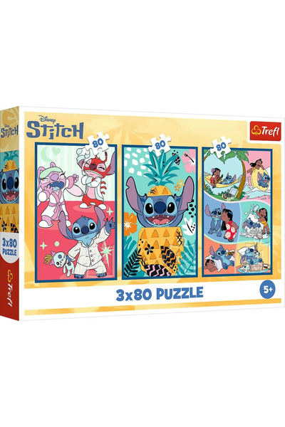 Trefl PUZZLE TREFL 3X800 STITCH LUMEA LUI STITCH