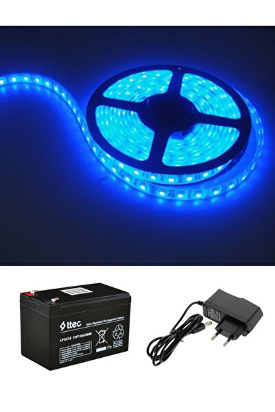 TNL 12v Şerit Led Aydınlatma ve Aküsü Bisiklet, Bahçe, Konteyner ev, Hobi Bahçesi için Led Aydınlatma