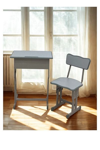 smart home Kids Study Desk Table + Chair Set | Study Table and Chair Set with Fiber Surface and Iron Legs