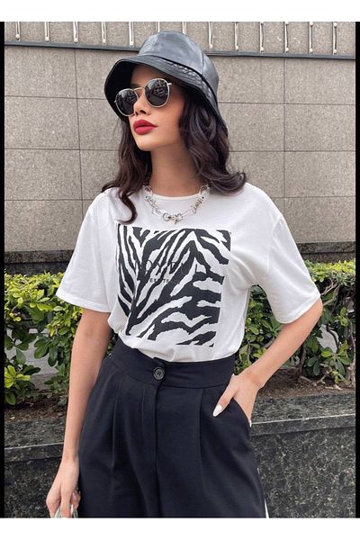 FioriModa Tricou imprimat scris
