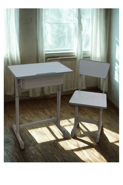 smart home Kids Study Desk Table + Chair Set | Study Table and Chair Set with Fiber Surface and Iron Legs