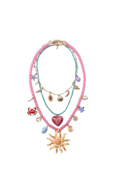 Bo Takı ve Aksesuar Brand Model 3-Piece Sun Charm Necklace