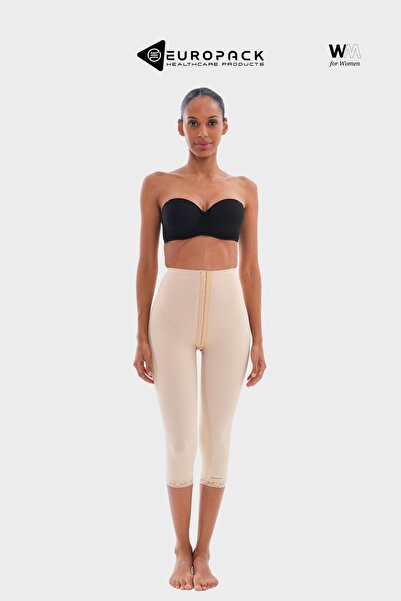 EUROPACK LP-245 Abdominal Ameliyat Sonrası Liposuction Korsesi – Toparlayıcı Tayt – Diz Altı