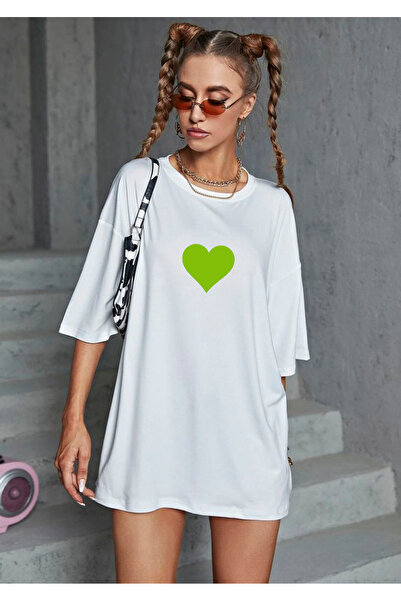 lewibafashion TRICOU SUPRAGRANULAR CU MODEL INIMĂ VERDE, CU IUBIREA PENTRU NA...