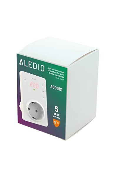 ALEDIO Priză de monitorizare a tensiunii, monofazată, 16A, 3000VA, Aledio A000R1