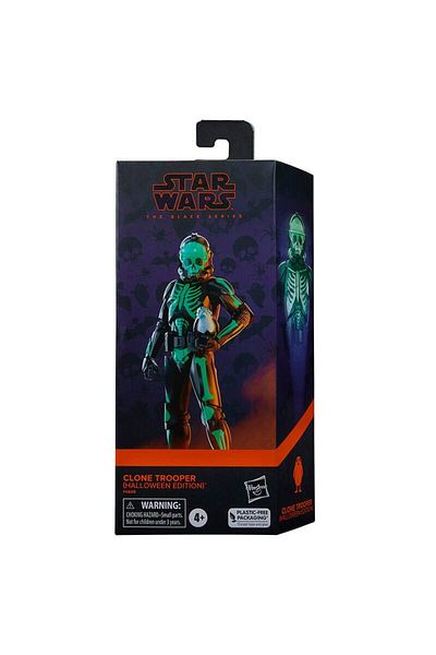 Star Wars Articulated Figure, Hasbro, Star Wars The Black Series Clone Trooper - Halloween Edition, 15 cm