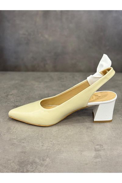 NISH Pantofi cu toc din piele naturală, realizată manual NISH, cu design elegant, care se pot folosi atât de zi, cât și de noapte