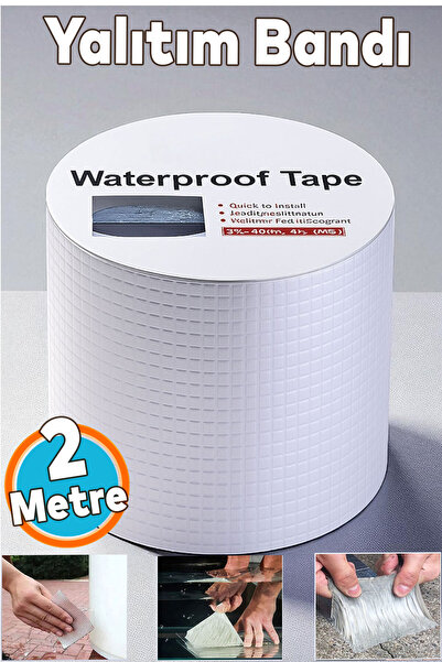 NZB 2 METRE Çatı İzolasyon Bandı Su Sızdırmazlık Geçirmezlik Yalıtım Çamur Ta...