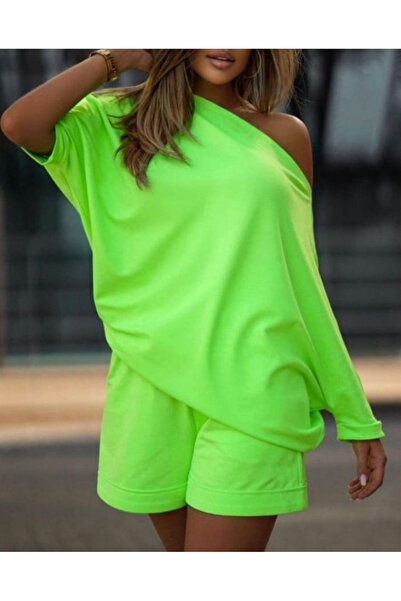 ALPACO Γυναικείο Σετ με λαιμόκοψη και σορτς με δύο κλωστές -ΣΥΛΛΟΓΗ