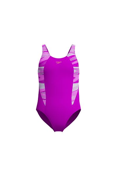SPEEDO Costum de baie pentru fete Hyperboom Splice Muscleback Jf Pink 8-00372918627 Roz