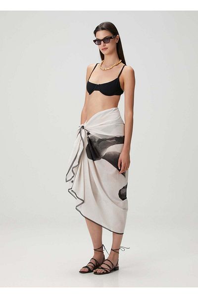 Barine Koi Fish Patterned Cotton Pareo & Sarong