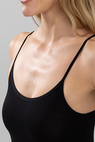 CUBBUX Rope Strap Snap Body (Hooked) Bodysuit with Bottom Tie and Adjustable Strap