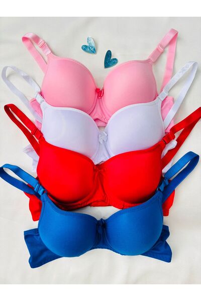 İNKO İÇ GİYİM Economical Supported Padded 4-Piece Recovery Bra