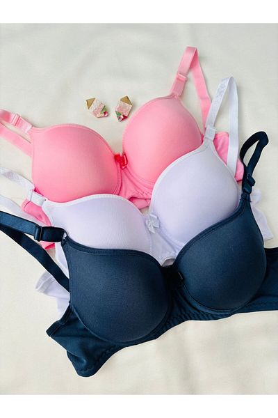 İNKO İÇ GİYİM Economical Supported Padded 3-Piece Recovery Bra