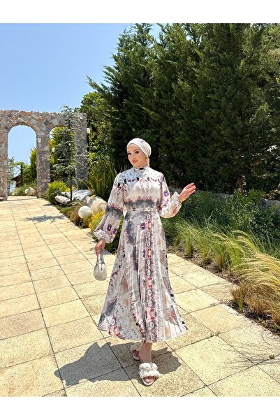 Melike Tatar Φόρεμα με σχέδιο πλισέ 32-2372