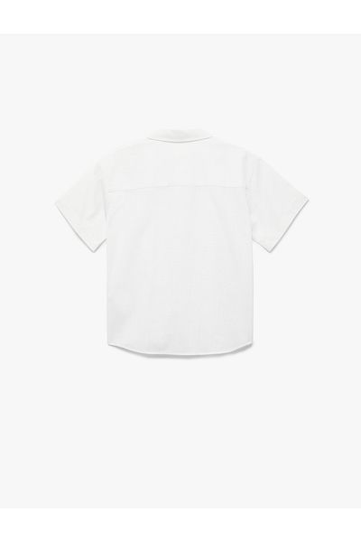 Koton New Season Cotton Classic Collar Short Sleeve Shirt