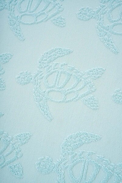 WWF Market Caretta Jakarlı Havlu - Açık Mavi