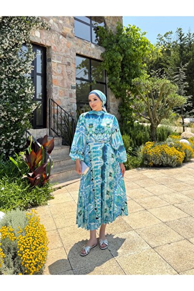 Melike Tatar Φόρεμα με σχέδιο πλισέ 32-2372