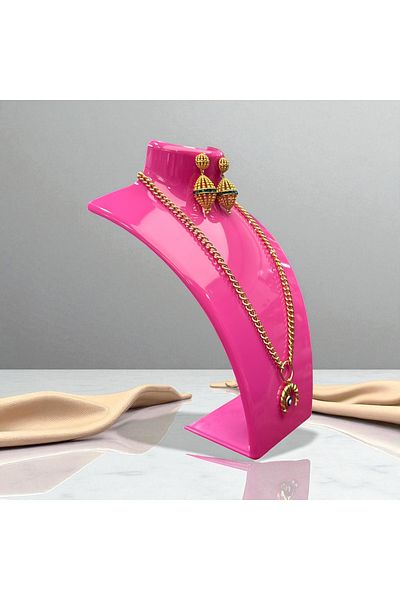 STAND MARKET Pendant Stand Acrylic Dark Pink 14X21 Cm.