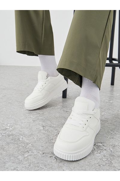 Styli Platform Sole Lace Up Sneakers