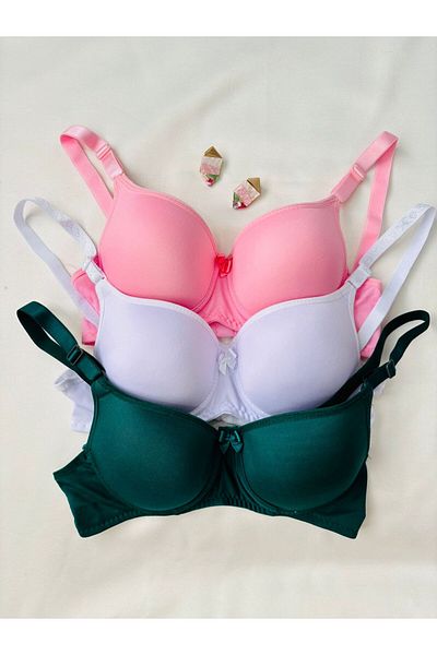 İNKO İÇ GİYİM Economical Supported Padded 3-Piece Recovery Bra