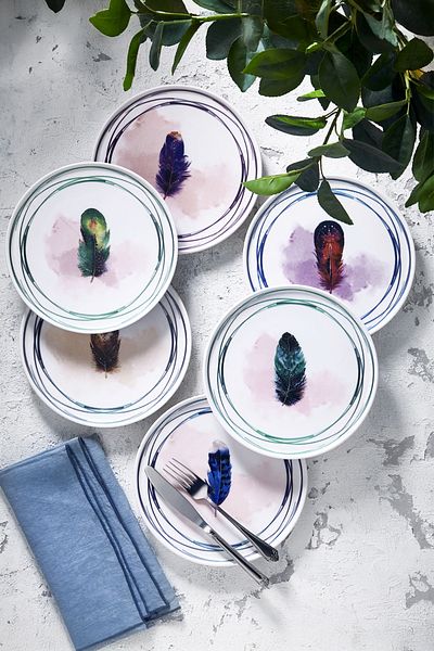 Fecra Tirga 6 Piece Cake Plate Set
