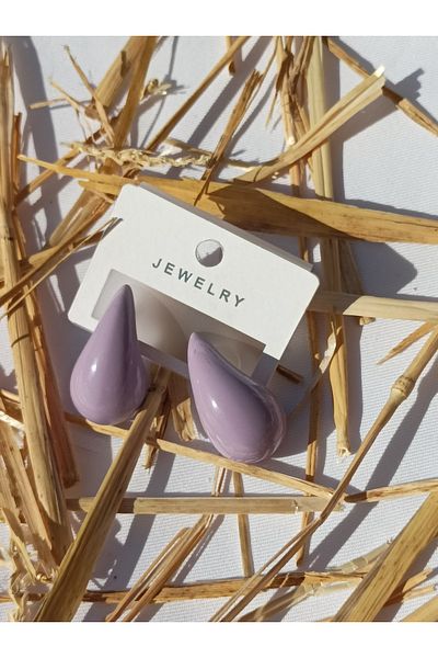 ŞIK VE MUTLU Ceramic Bottega Women's Steel Earrings