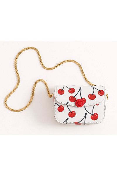 Ecrou Cherry Pattern Shoulder Bag