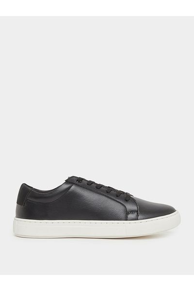 Styli Old Money Grainy Low Top Lace Up Sneakers
