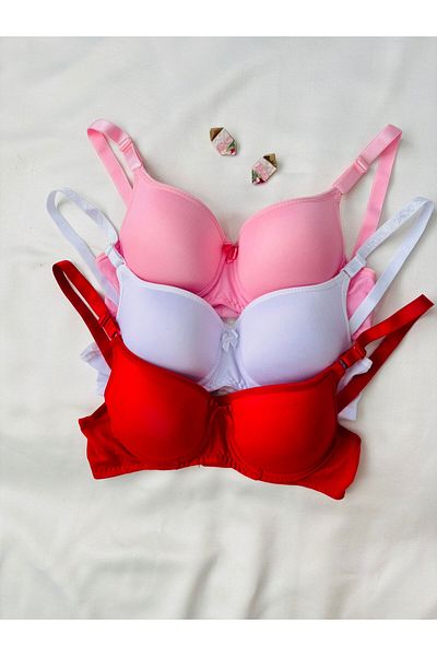 İNKO İÇ GİYİM Economical Supported Padded 3-Piece Recovery Bra