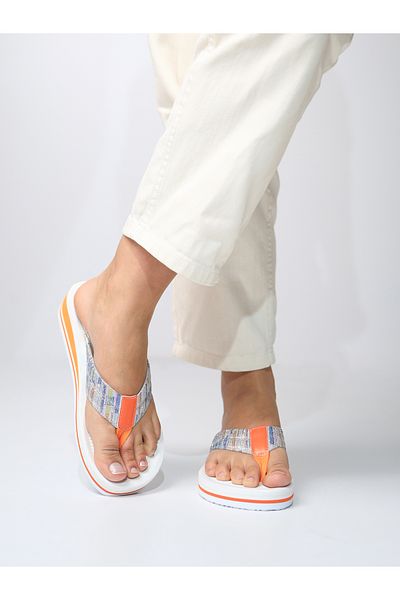 HANOX Rocco Printed Eva Sole Wedge Heel Women's Flip Flops Beach Slippers Flip Flops (4.0) cm