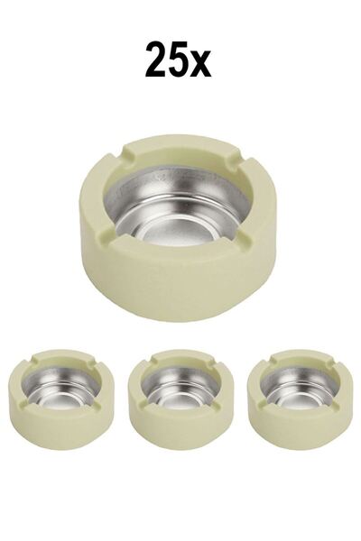 Falconetti 25 штук сталевих 9 см зелених попільничок для кафе, ресторанів та їдалень