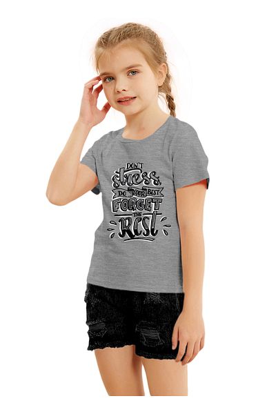 LAUREN SMITH Girls' Summer Tees Collection – Trendy and Comfortable Cotton-Lycra T-Shirts