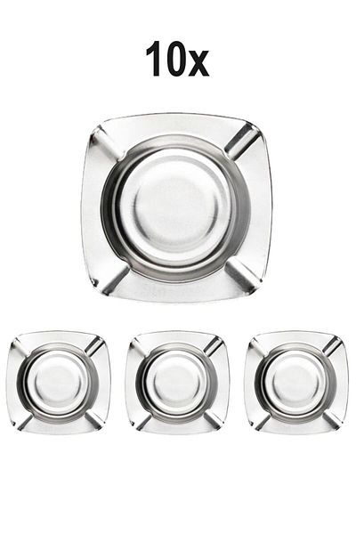 Falconetti 10Pcs Steel 11cm Fine Tea Garden Coffee House Ironmongery Ash Tray Ashtray