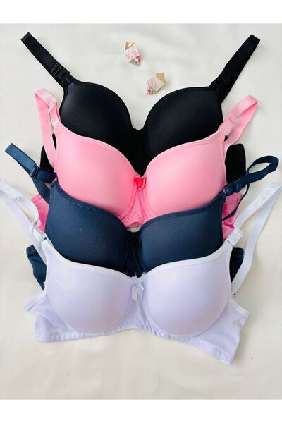 İNKO İÇ GİYİM Economical Supported Padded 4-Piece Recovery Bra
