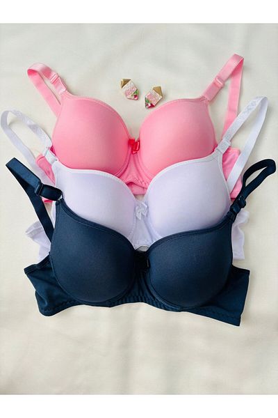 İNKO İÇ GİYİM Economical Supported Padded 3-Piece Recovery Bra
