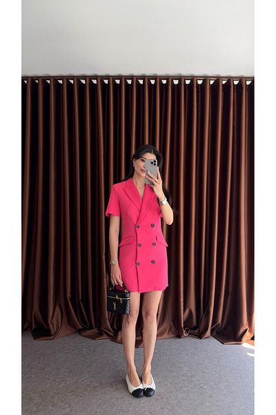 HAZELANNA Fuchsia Jacket Dress
