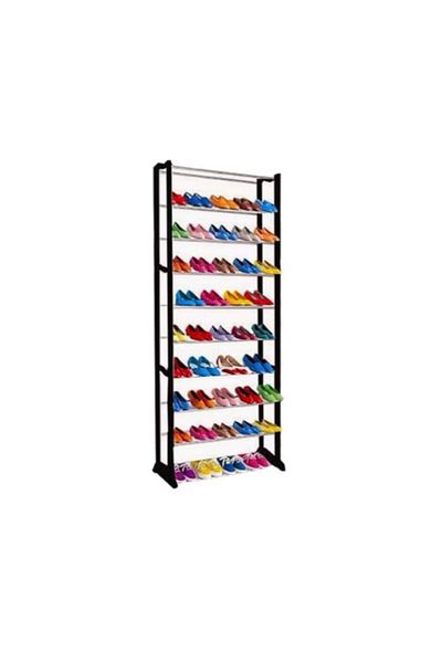 Rovitech Shoe storage rack, capacity 30 pairs of shoes, black