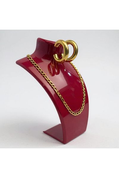 STAND MARKET Stand for Necklace Acrylic Fuchsia 14X21 cm