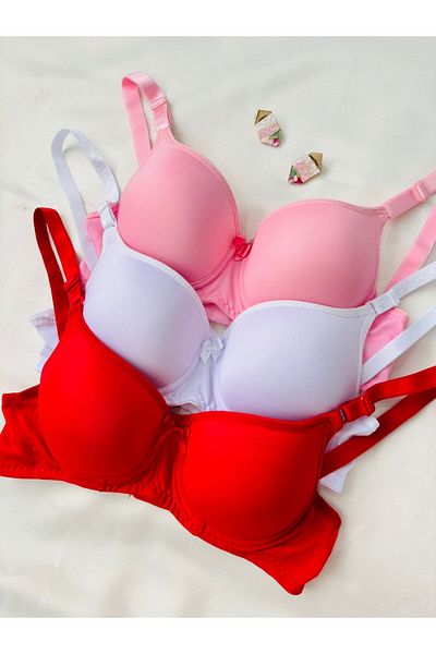 İNKO İÇ GİYİM Economical Supported Padded 3-Piece Recovery Bra