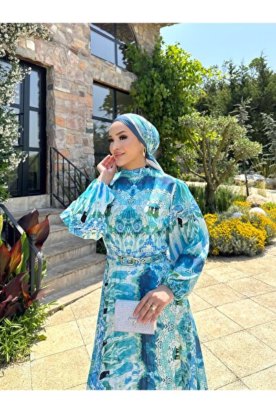 Melike Tatar Φόρεμα με σχέδιο πλισέ 32-2372