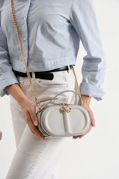 By Hakan Tn-204 Mini Women's Shoulder Bag Hand Bag Crossbody Bag Gray