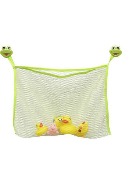 Tendance Childish Frog Bath Pool Toy Bag with Suction Cup Green
