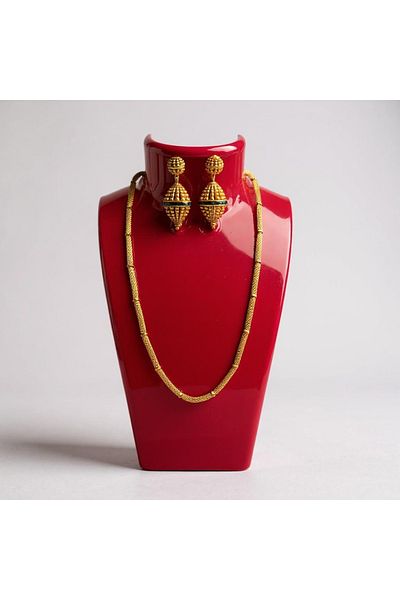 STAND MARKET Stand for Necklace Acrylic Red 14X21 cm
